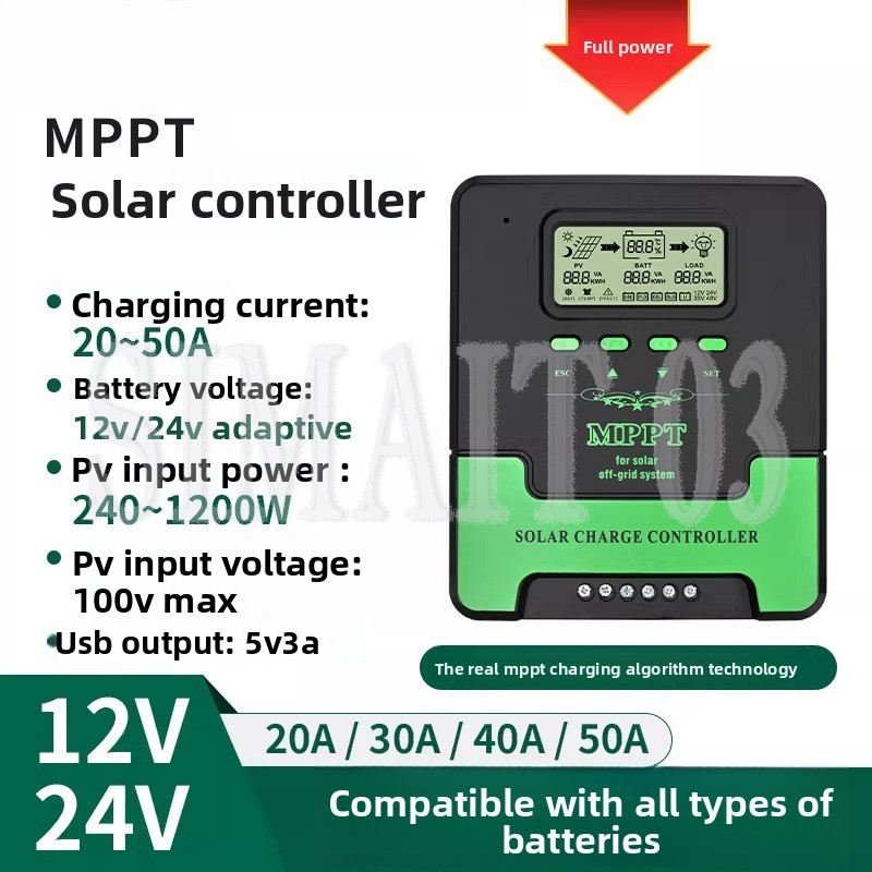 Mppt Charge Controller - MPPT Solar Charge Controller 12V/24V Auto