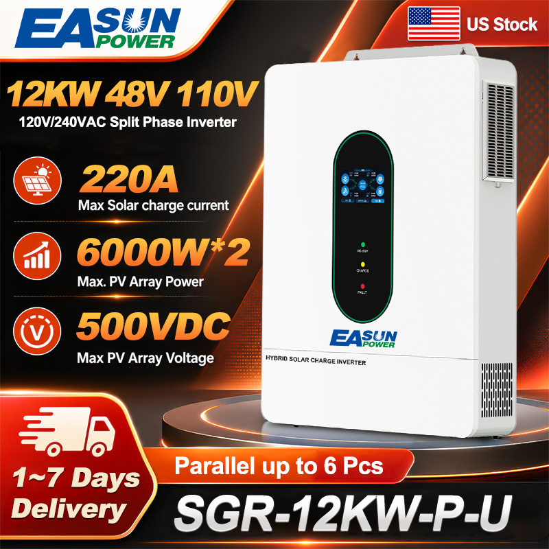 Mppt Charge Controller - EASUN US 12KW 12000W Split Phase