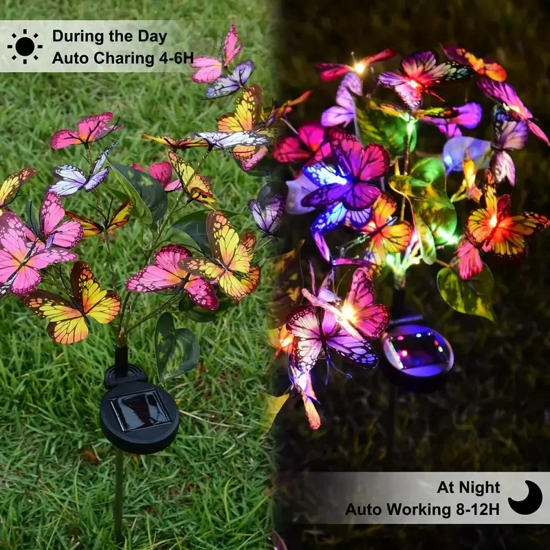 Solar LED Butterfly Garden Lig - Solar Street Light Led 评论和价格