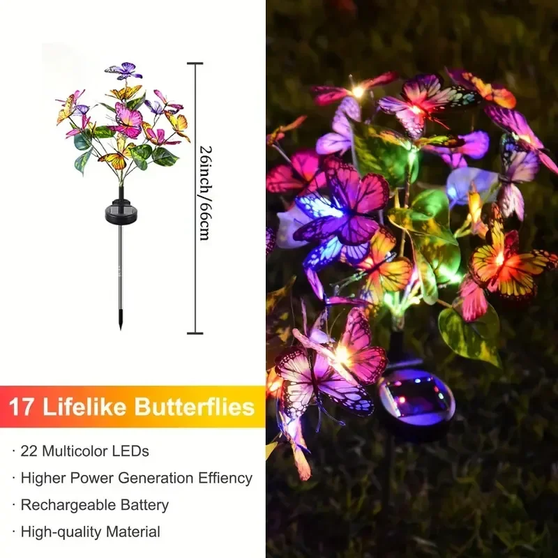 Solar LED Butterfly Garden Lig - Solar Street Light Led 评论和价格