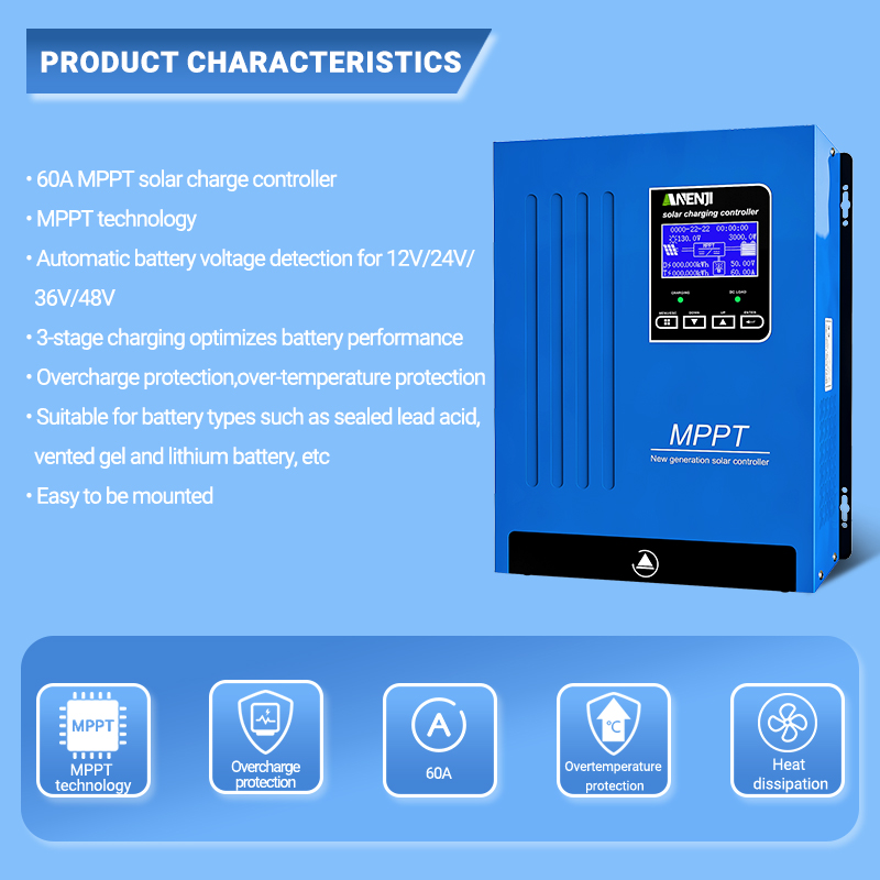 ANENJI MPPT 100A 80A 60A Solar - Mppt Charge Controller 评论和价格