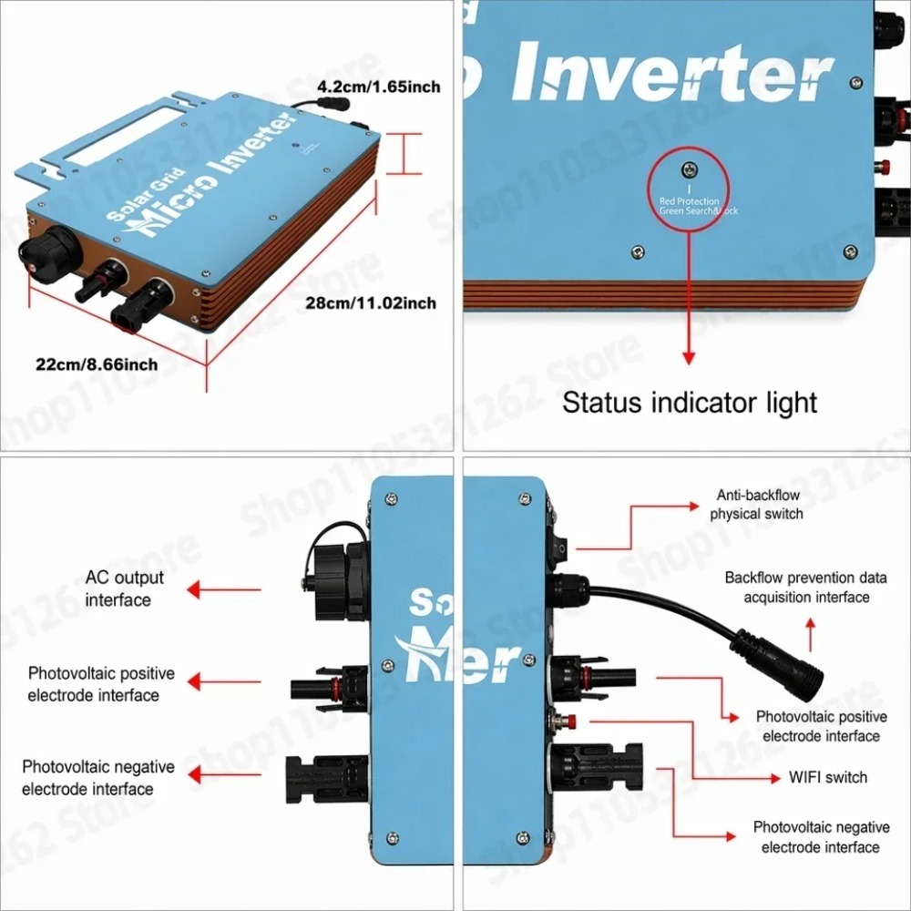 Grid Tie Micro Inverter 350W-2 - Grid Tie Micro Inverter 评论和价格