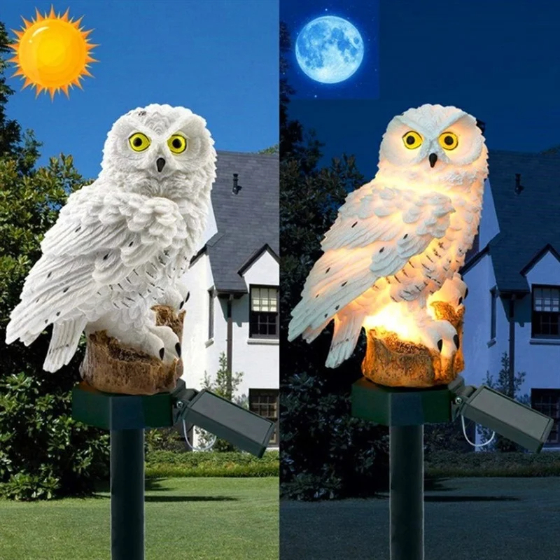 Solar Owl Statue Garden Light  - Solar Street Light Led 评论和价格