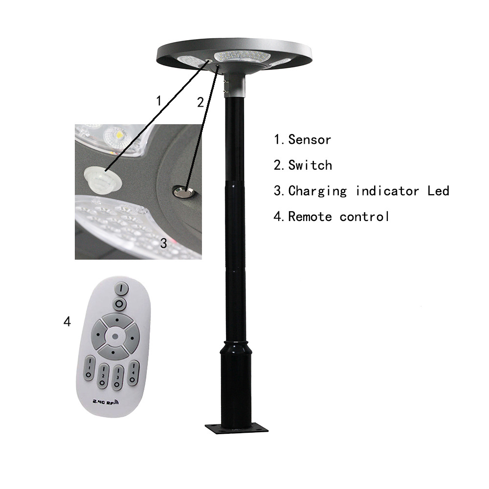Waterproof IP65 UFO Solar LED  - Solar Street Light Led 评论和价格