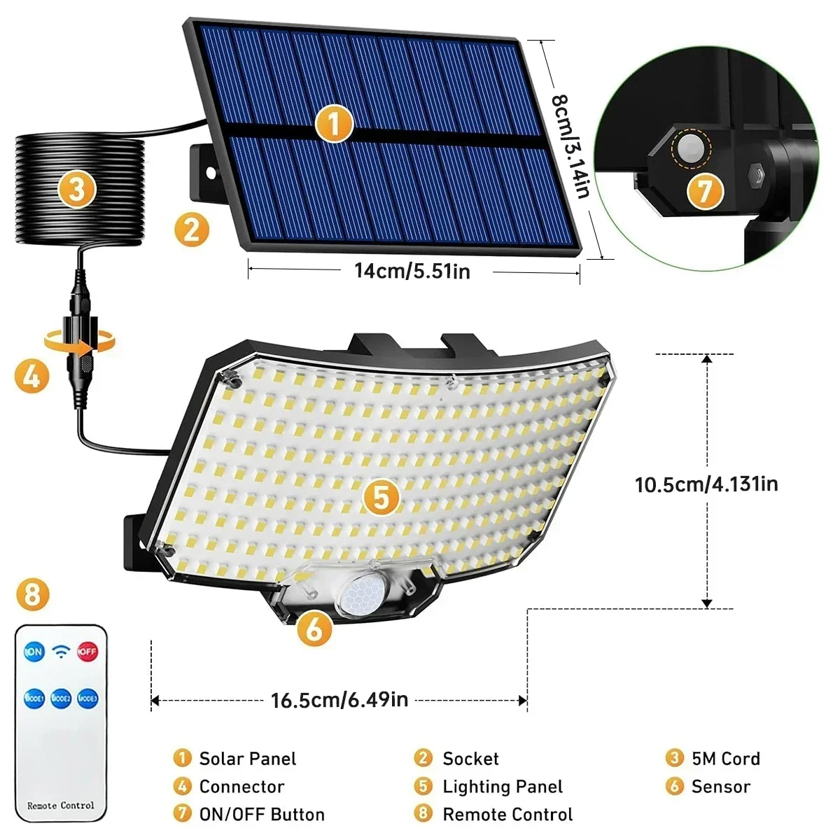 Super Bright 234 LED Solar Lig - Solar Street Light Led 评论和价格